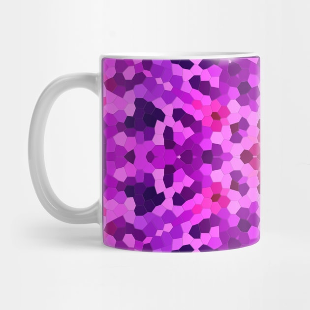 Geometric Mandala in Pink and Purple by KaSaPo